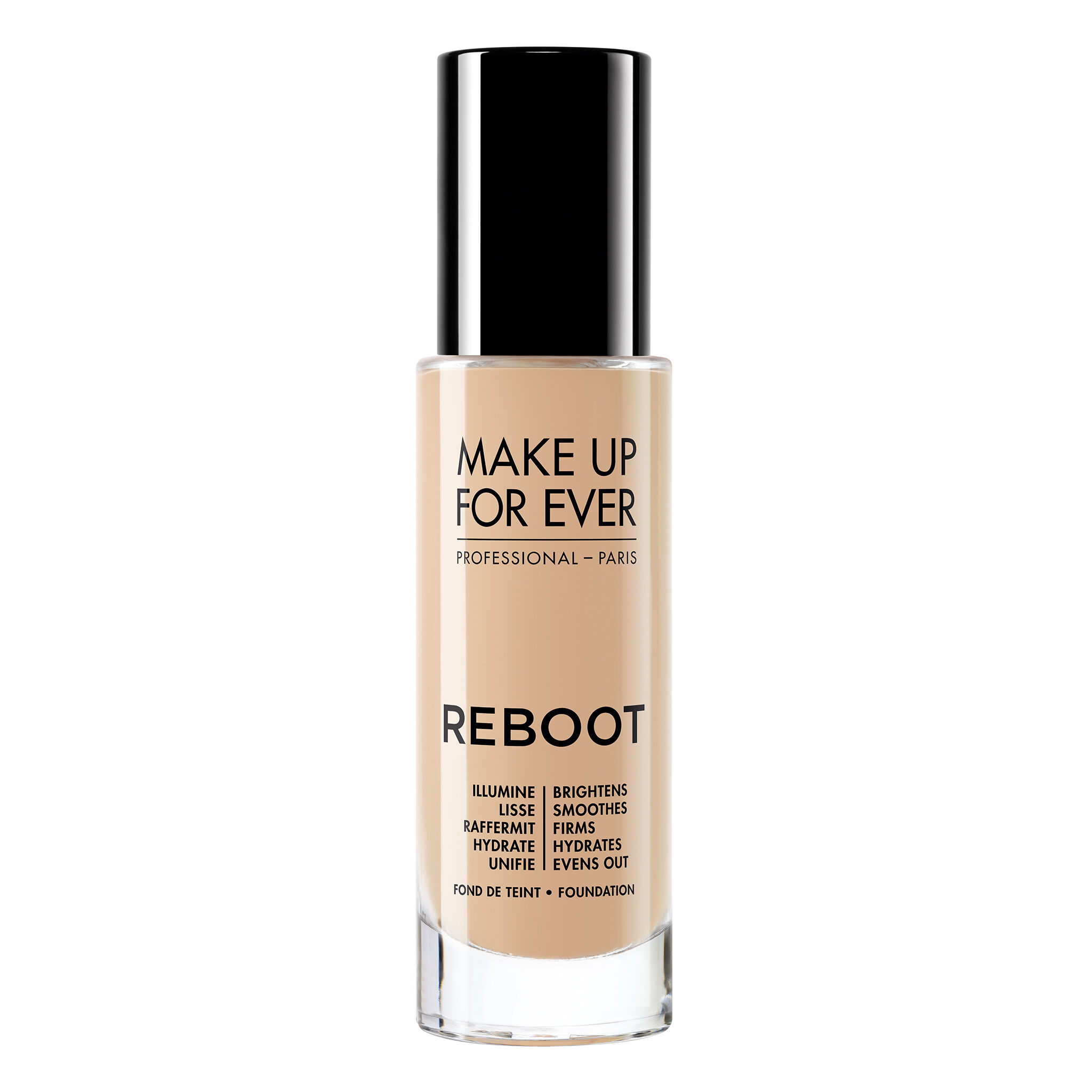reboot best foundation and brush   فاونديشن ميك اب فور ايفر روبوت وفرشاة