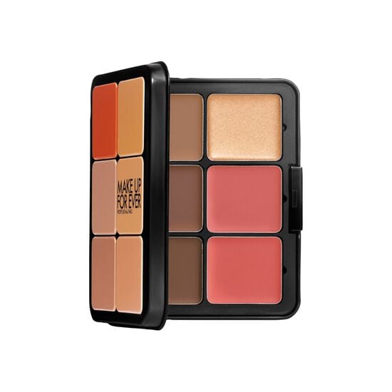 باليت الوجه إتش دي سكِين foundation and blush palette   باليت كريم اساس وبلاشر